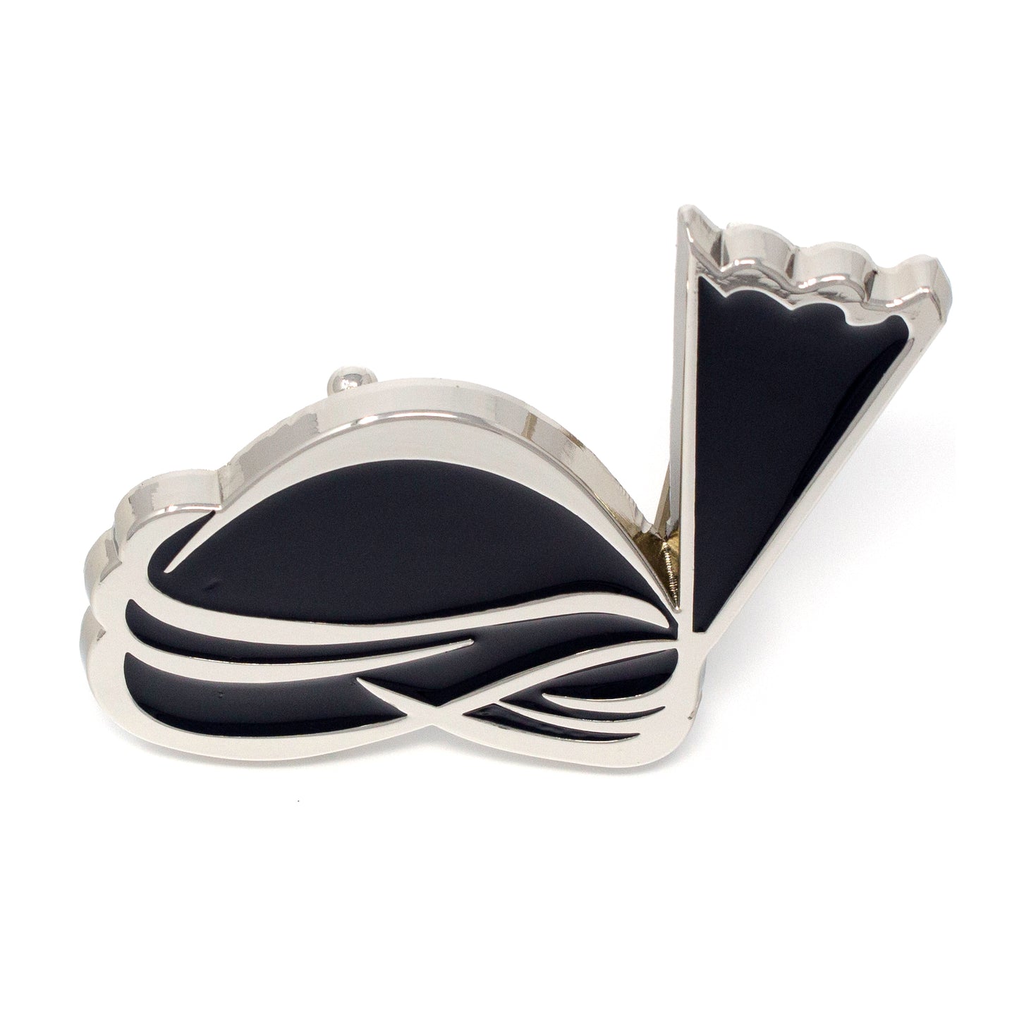 QHA Unisex Silver & Black Turban Design Belt Buckle, Fits 38mm - QHA UK