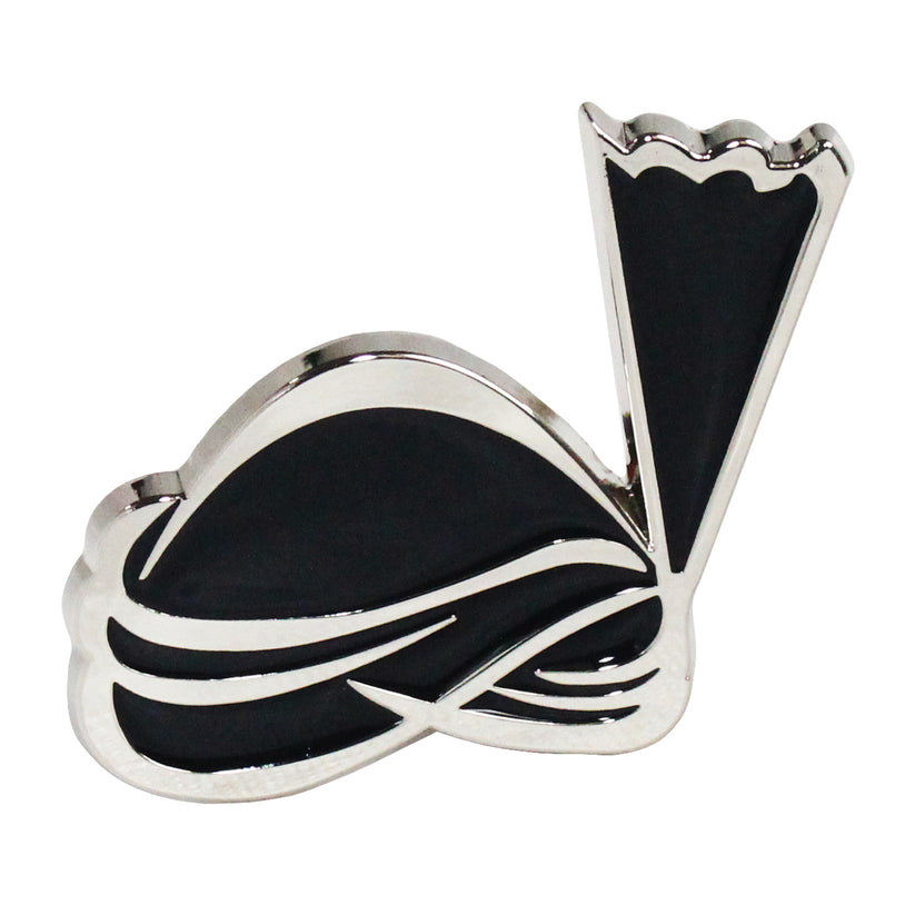 QHA Unisex Silver & Black Turban Design Belt Buckle, Fits 38mm - QHA UK