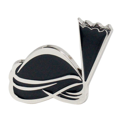 QHA Unisex Silver & Black Turban Design Belt Buckle, Fits 38mm - QHA UK