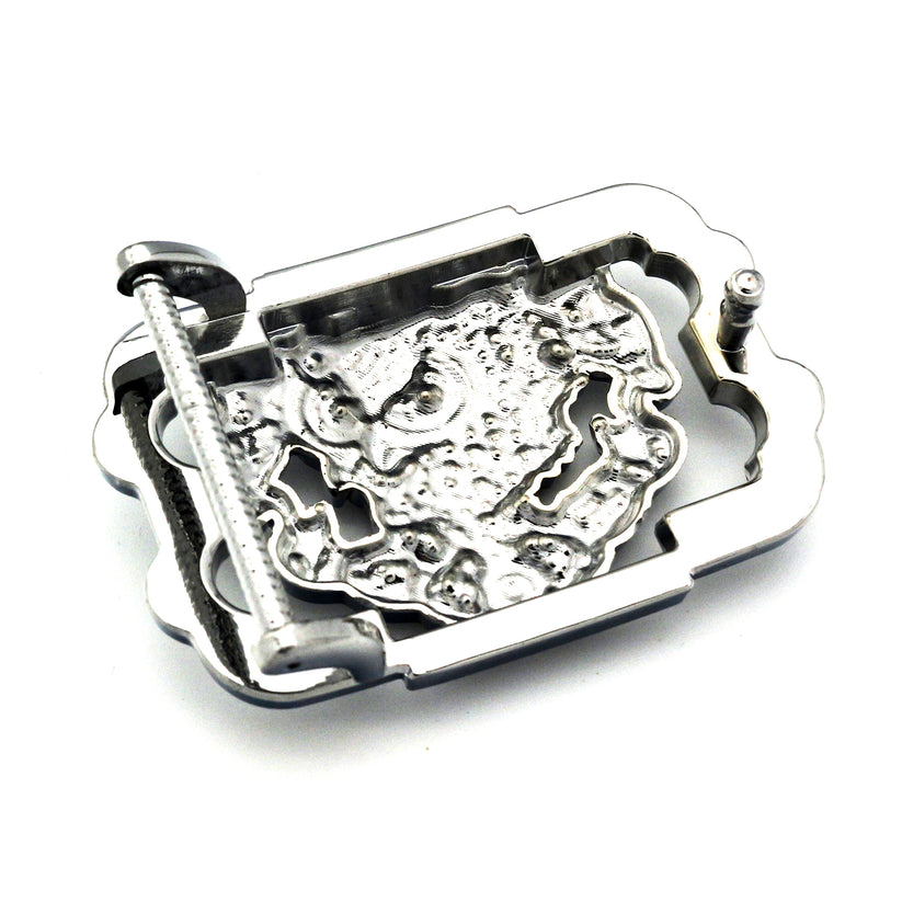 QHA Silver Owl Belt Buckle with Blue Eyes & Rhinestones Fits 38mm - QHA UK