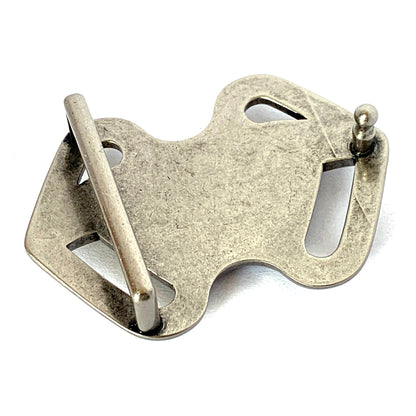 QHA Mens Antique Silver Batman Superman Hybrid Belt B16 - QHA UK