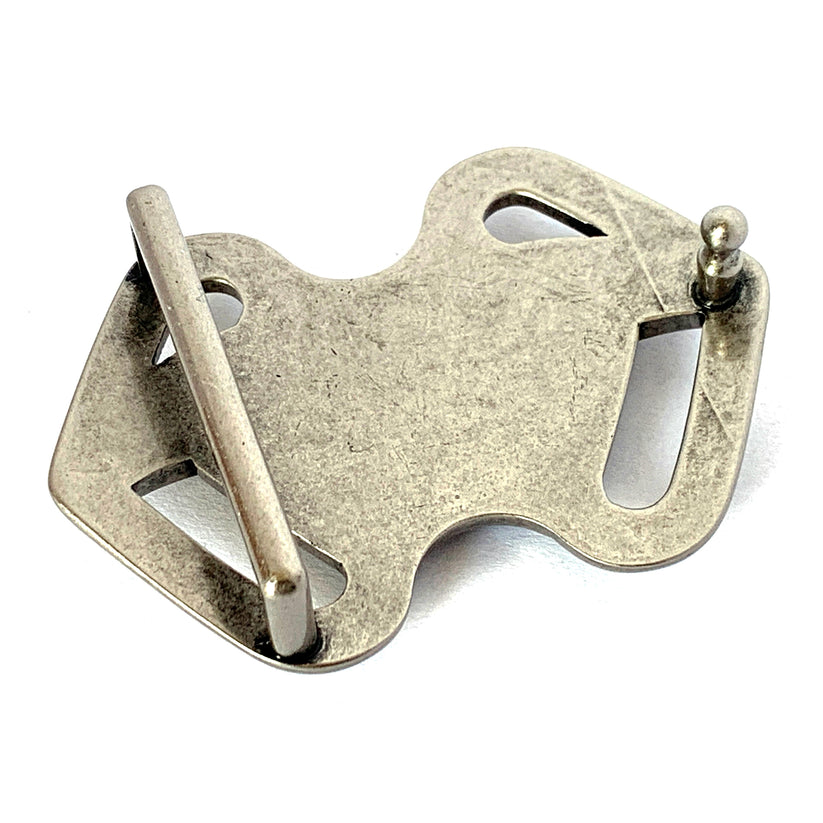 QHA Mens Antique Silver Batman Superman Hybrid Belt B16 - QHA UK