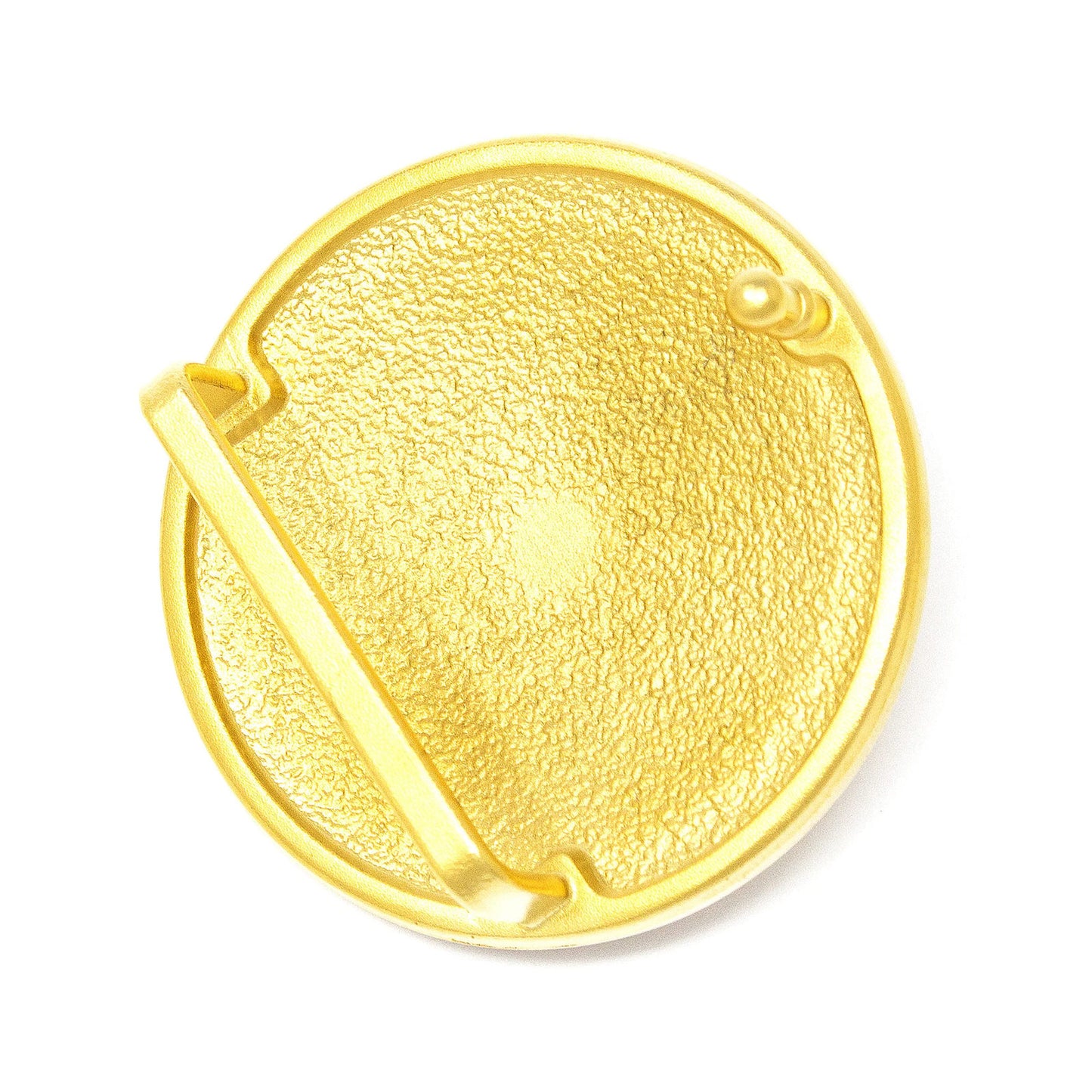 QHA Unisex Gold Lion Head Round Belt Buckle with Crystal B22 - Buckle Detail - QHA UK