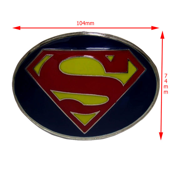 QHA Mens Superman S-Shield Belt Buckle for 38mm Snap-On Belts C03 - Buckle Detail - QHA UK