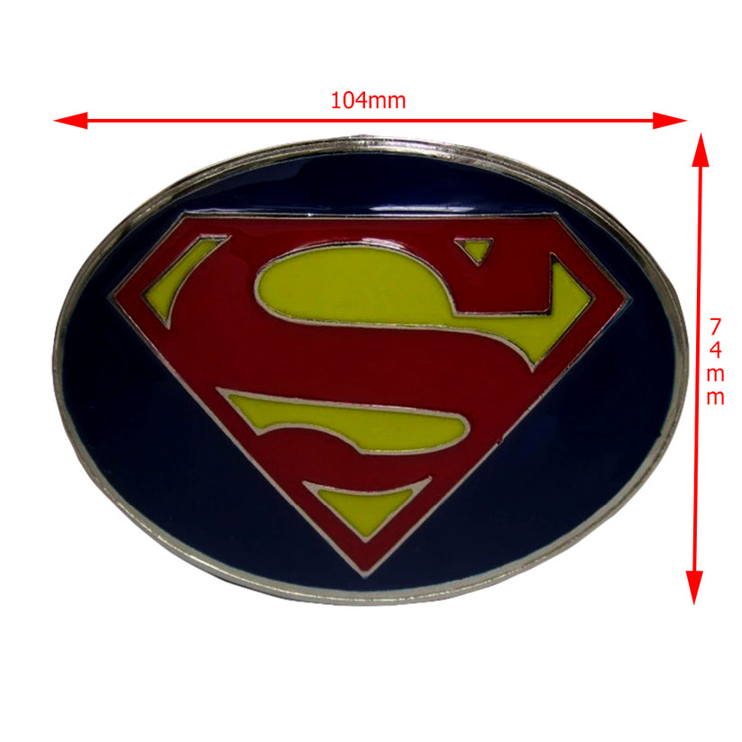 QHA Mens Superman S-Shield Belt Buckle for 38mm Snap-On Belts C03 - Buckle Detail - QHA UK