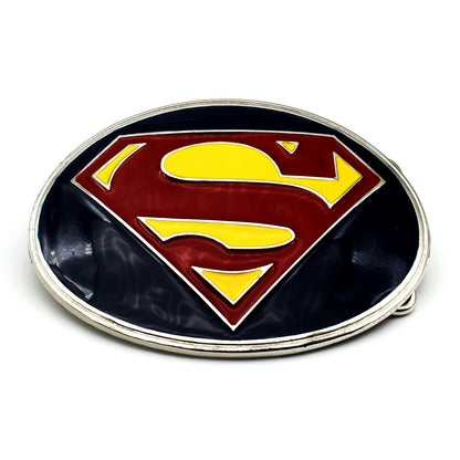 QHA Mens Superman S-Shield Belt Buckle for 38mm Snap-On Belts C03 - Buckle Detail - QHA UK