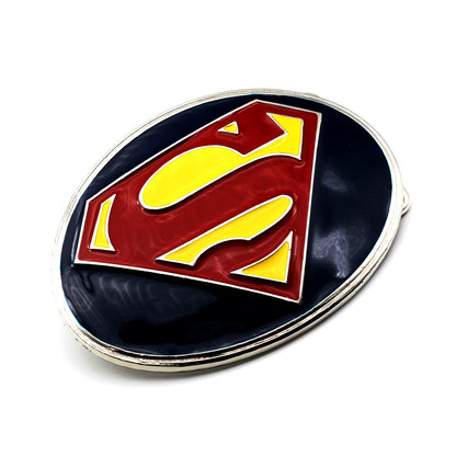 QHA Mens Superman S-Shield Belt Buckle for 38mm Snap-On Belts C03 - Buckle Detail - QHA UK