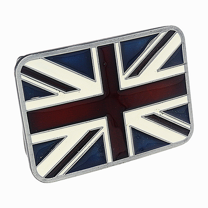 QHA Mens Antique Union Jack British Flag Buckle, Fits 38mm - Buckle Detail - QHA UK