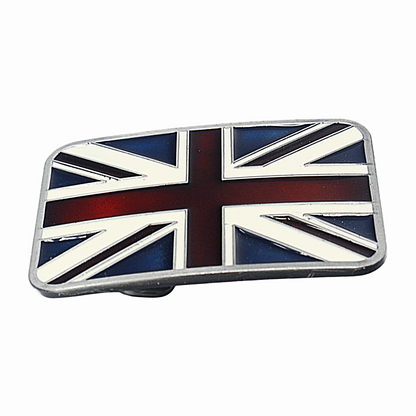 QHA Mens Antique Union Jack British Flag Buckle, Fits 38mm - Buckle Detail - QHA UK