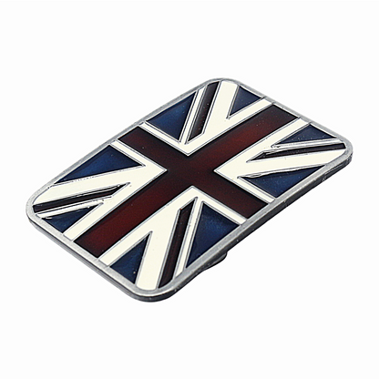 QHA Mens Antique Union Jack British Flag Buckle, Fits 38mm - Buckle Detail - QHA UK