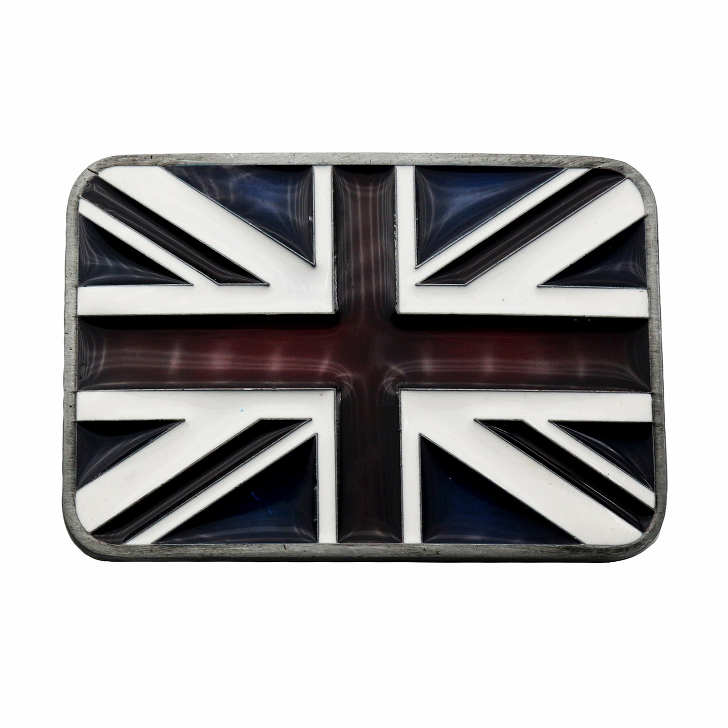 QHA Mens Antique Union Jack British Flag Buckle, Fits 38mm - Buckle Detail - QHA UK