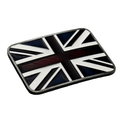 QHA Mens Antique Union Jack British Flag Buckle, Fits 38mm - Buckle Detail - QHA UK
