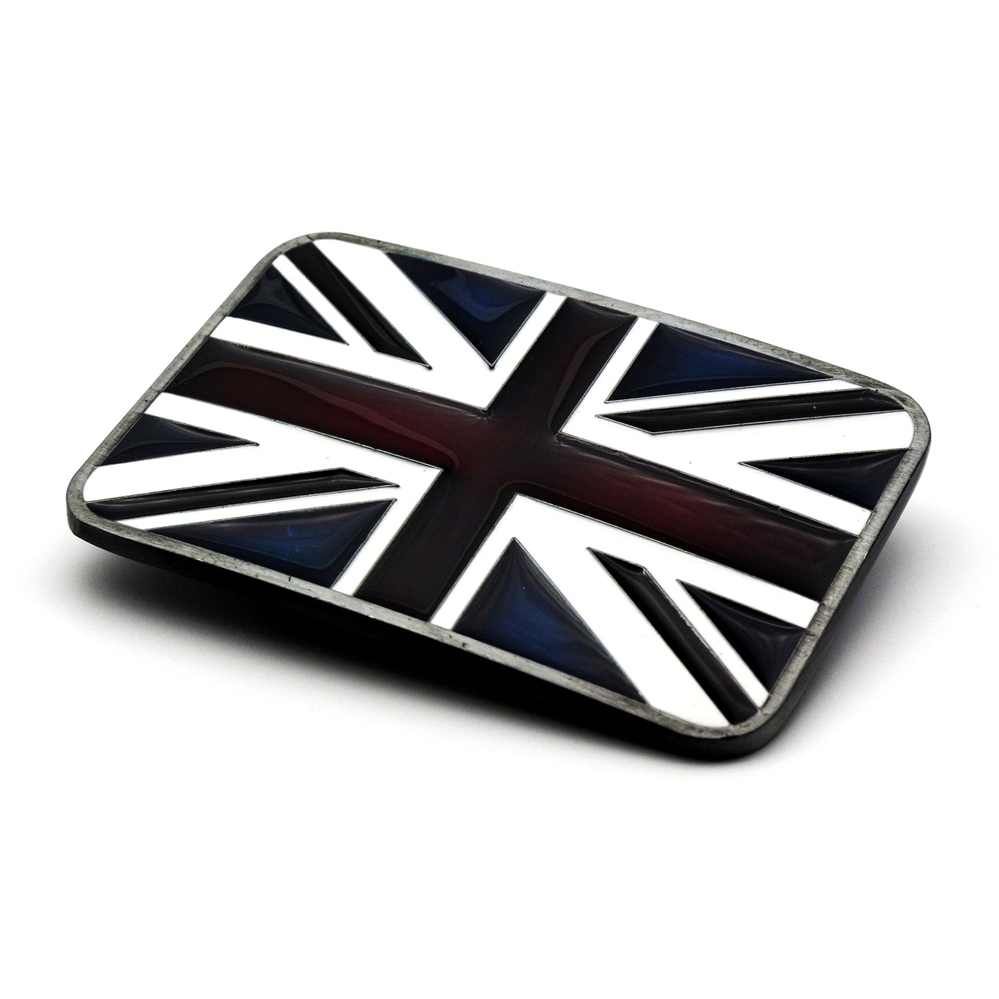 QHA Mens Antique Union Jack British Flag Buckle, Fits 38mm - Buckle Detail - QHA UK