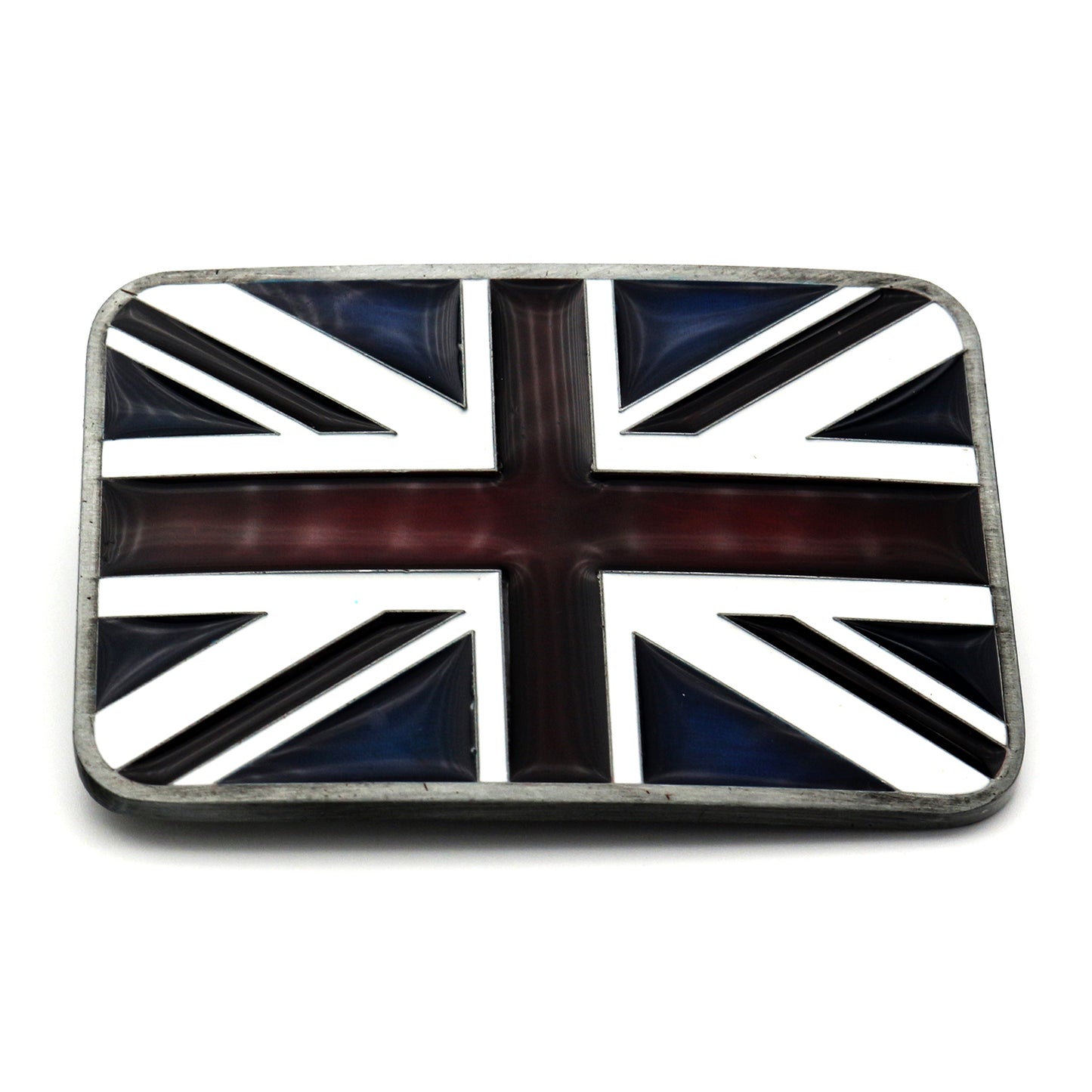 QHA Mens Antique Union Jack British Flag Buckle, Fits 38mm - Buckle Detail - QHA UK