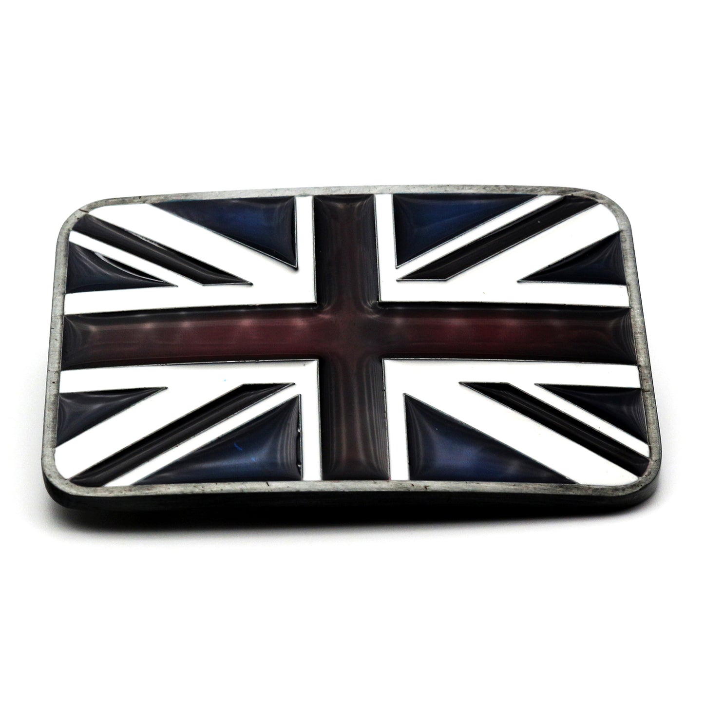 QHA Mens Antique Union Jack British Flag Buckle, Fits 38mm - Buckle Detail - QHA UK