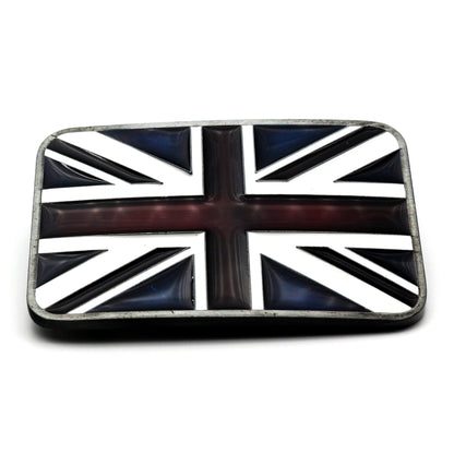 QHA Mens Antique Union Jack British Flag Buckle, Fits 38mm - Buckle Detail - QHA UK