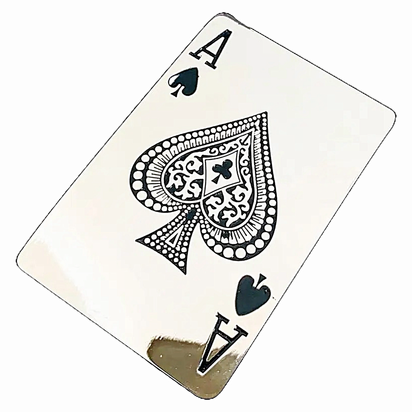 QHA Mens Ace of Spades Belt Buckle, Playing Card, Poker Biker - Buckle Detail - QHA UK