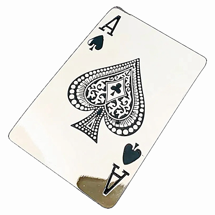 QHA Mens Ace of Spades Belt Buckle, Playing Card, Poker Biker - Buckle Detail - QHA UK
