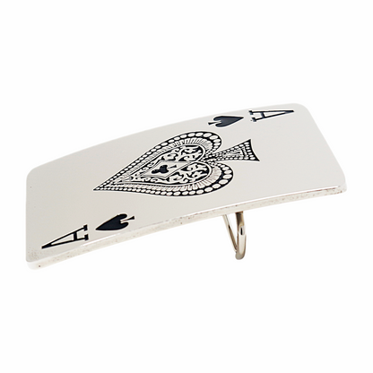 QHA Mens Ace of Spades Belt Buckle, Playing Card, Poker Biker - Buckle Detail - QHA UK