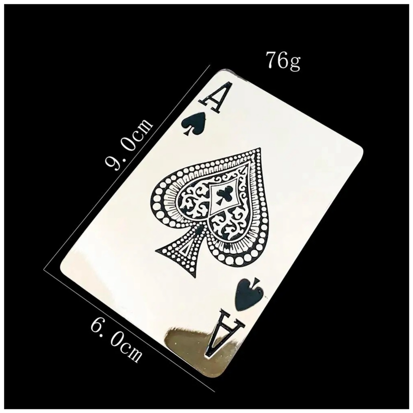 QHA Mens Ace of Spades Belt Buckle, Playing Card, Poker Biker - Buckle Detail - QHA UK