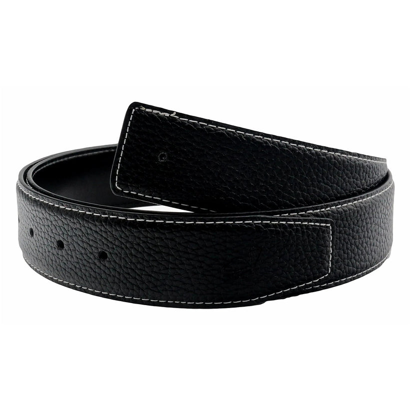 QHA Unisex 38mm Split Leather Strap for Buckle, Contrast Stitch - QHA UK