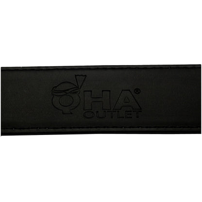 QHA Unisex 38mm Split Leather Strap for Buckle, Contrast Stitch - Buckle Detail - QHA UK