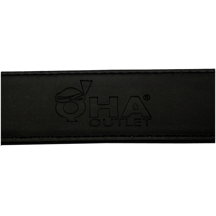 QHA Unisex 38mm Split Leather Strap for Buckle, Contrast Stitch - Buckle Detail - QHA UK