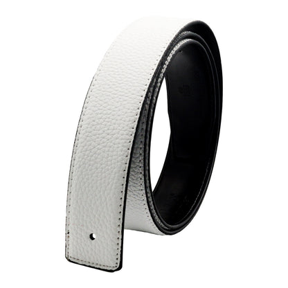 QHA Unisex 38mm Split Leather Strap for Buckle, Contrast Stitch - Buckle Detail - QHA UK
