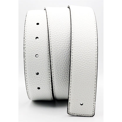 QHA Unisex 38mm Split Leather Strap for Buckle, Contrast Stitch - Buckle Detail - QHA UK