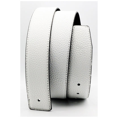 QHA Unisex 38mm Split Leather Strap for Buckle, Contrast Stitch - Buckle Detail - QHA UK