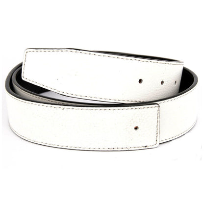 QHA Unisex 38mm Split Leather Strap for Buckle, Contrast Stitch - Buckle Detail - QHA UK