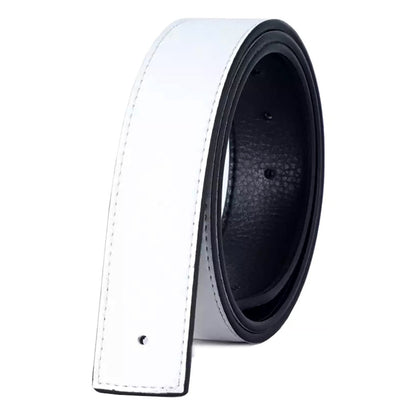 QHA Unisex 38mm Split Leather Strap for Buckle, Contrast Stitch - Buckle Detail - QHA UK
