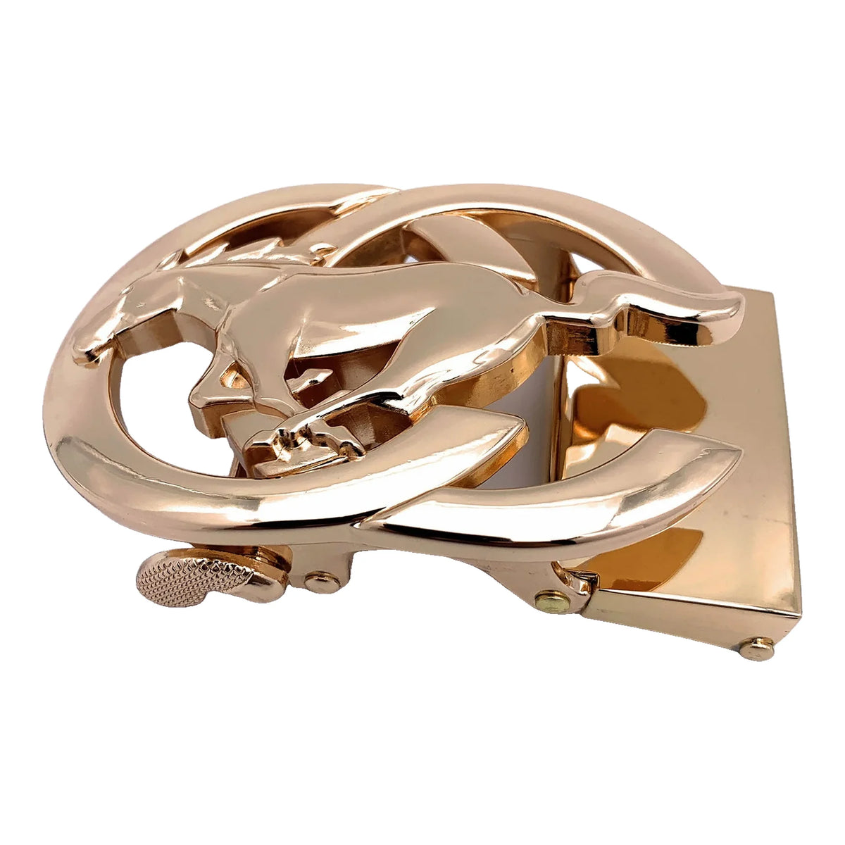 QHA Mens Automatic Sliding Ratchet Belt Buckle 35mm Zinc Alloy - Buckle Detail - QHA UK