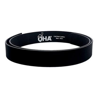 QHA Men's Genuine Leather Belt Strap | No Buckle | 38mm | 32–60" - QHA UK