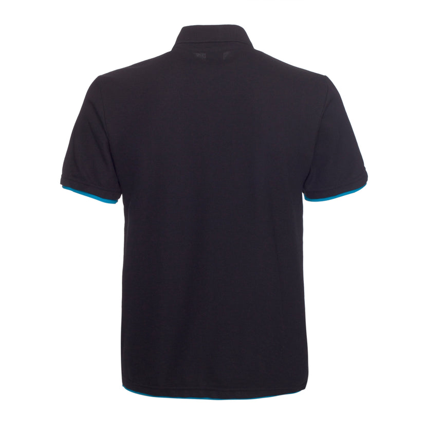 QHA Men's Unisex Piqué Polo Shirt | Cotton Blend | Contrast Collar | 11 Colours | S–2XL - Collar Detail - QHA UK