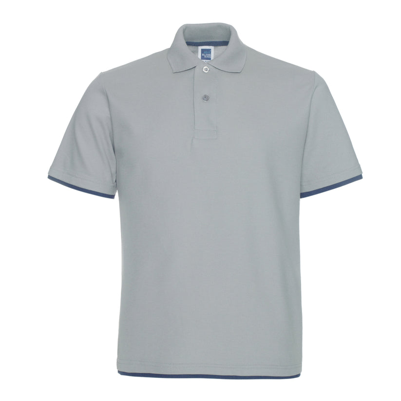 QHA Men's Unisex Piqué Polo Shirt | Cotton Blend | Contrast Collar | 11 Colours | S–2XL - Collar Detail - QHA UK