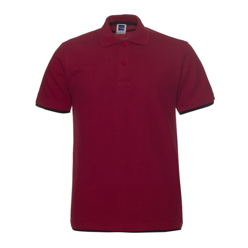 QHA Men's Unisex Piqué Polo Shirt | Cotton Blend | Contrast Collar | 11 Colours | S–2XL - Collar Detail - QHA UK