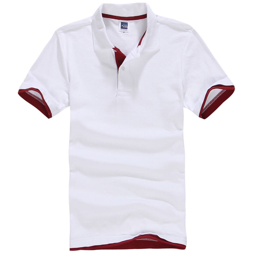 QHA Men's Unisex Piqué Polo Shirt | Cotton Blend | Contrast Collar | 11 Colours | S–2XL - Collar Detail - QHA UK