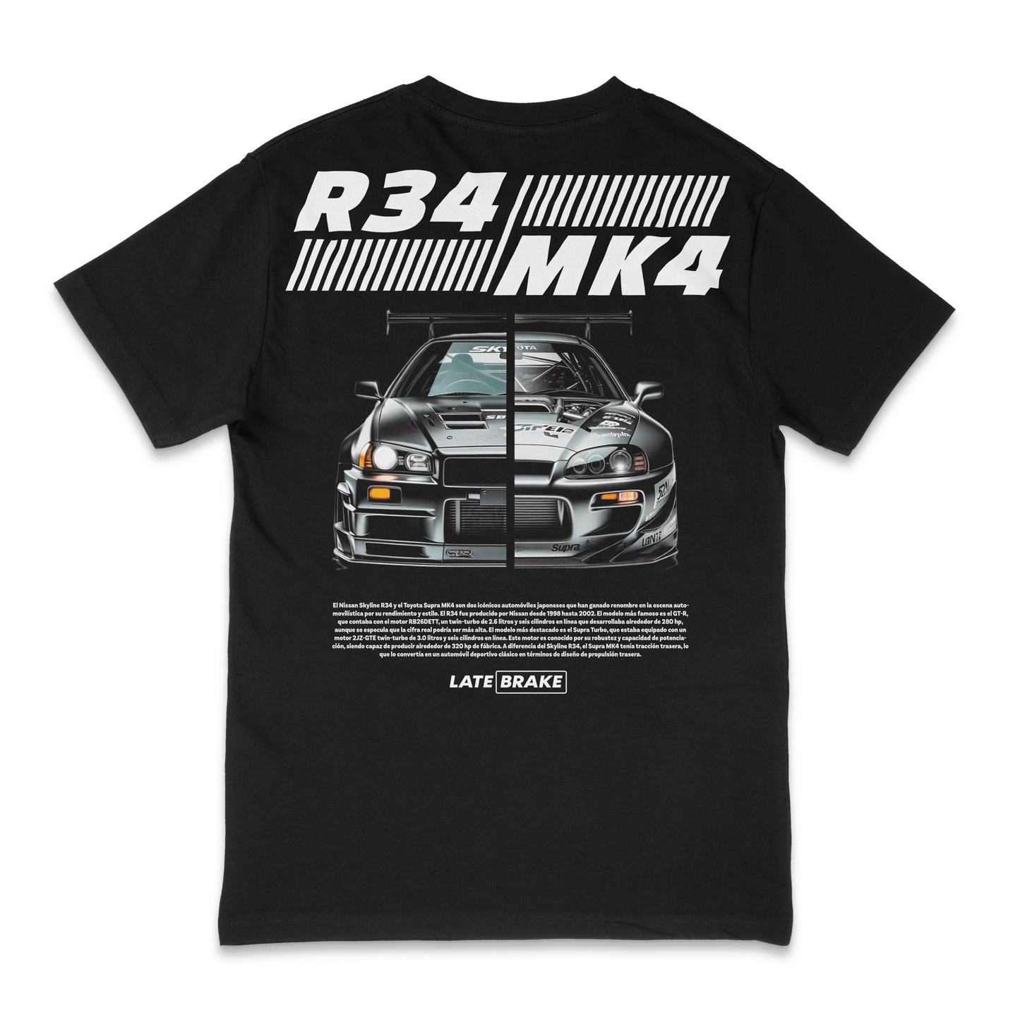 Late Brake R34 Mk4 Drivers Collective T-Shirt Cotton Car Enthusiast - QHA UK