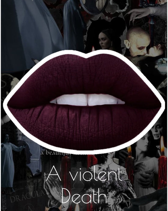 Radioactive Unicorn Gothic Liquid Lipstick a Violent Death Cherry - QHA UK