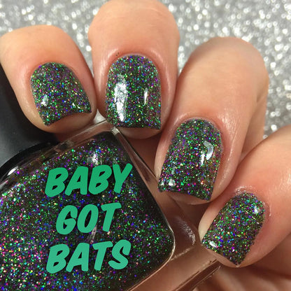 Radioactive Unicorn Nail Polish Baby Got Bats 10ml - QHA UK