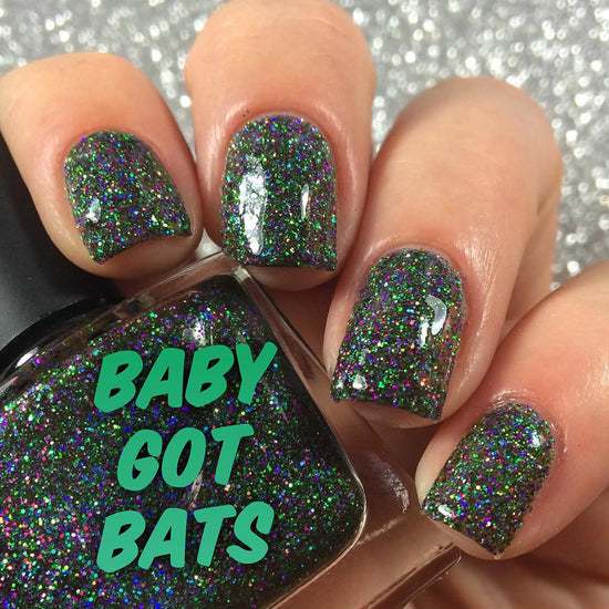 Radioactive Unicorn Nail Polish Baby Got Bats 10ml - QHA UK