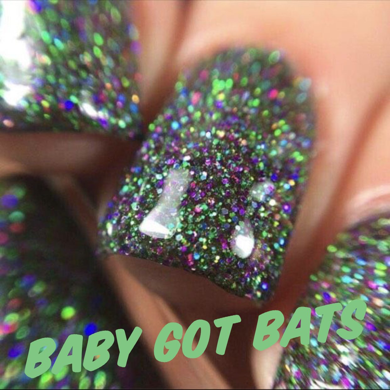 Radioactive Unicorn Nail Polish Baby Got Bats 10ml - QHA UK