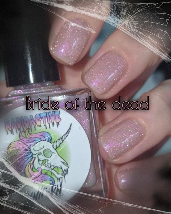 Radioactive Unicorn Nail Polish Bride of the Dead - QHA UK