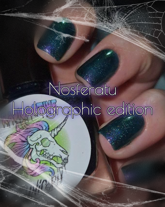 Radioactive Unicorn Nail Polish Nosferatu Holographic Edition Opaque - QHA UK
