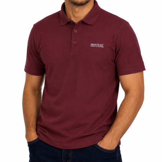 Regatta Mens Active Polo Shirt Quick Dry Breathable Sports T-Shirt | P - QHA UK