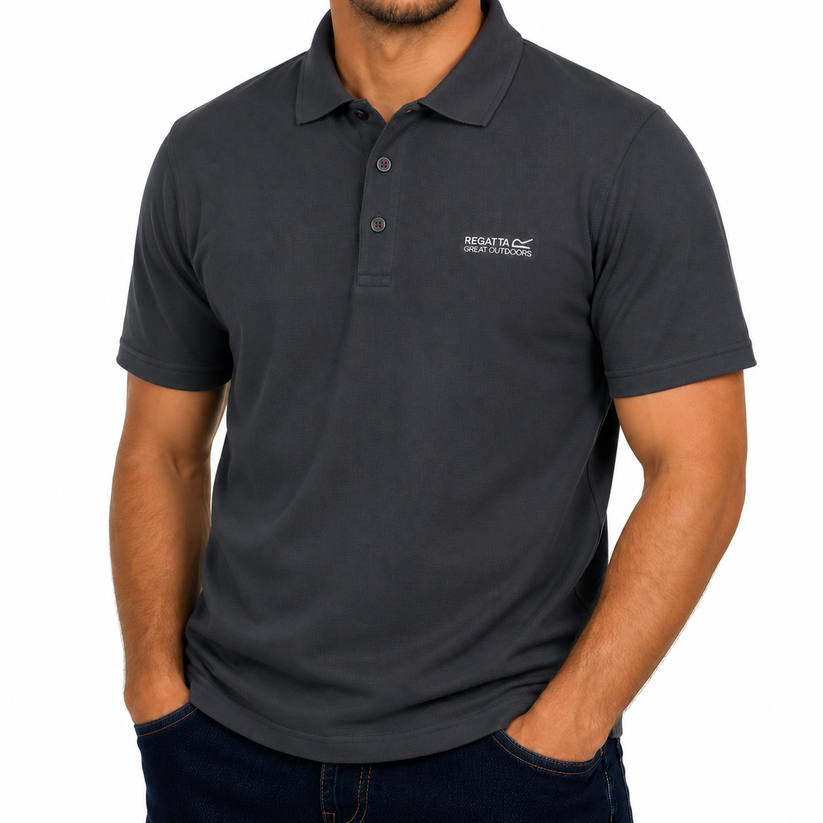 Regatta Mens Active Polo Shirt Quick Dry Breathable Sports T-Shirt | P - QHA UK