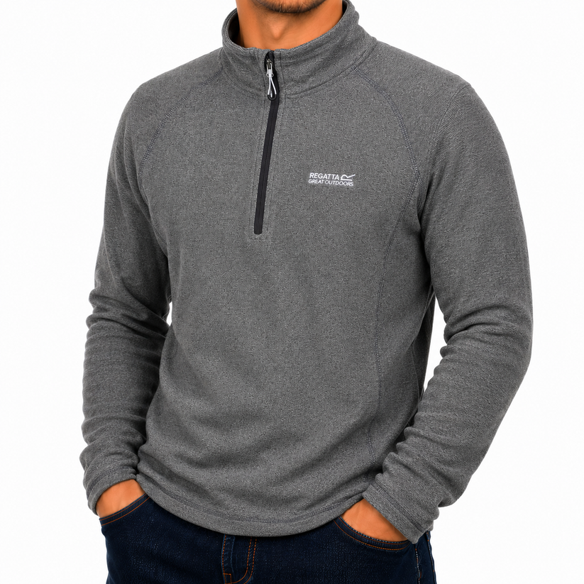 Regatta Mens Half Zip Fleece Lightweight Microfleece Outdoor Top - QHA UK