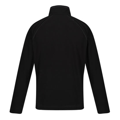 Regatta Mens Half Zip Fleece Lightweight Microfleece Outdoor Top - Zip Detail - QHA UK