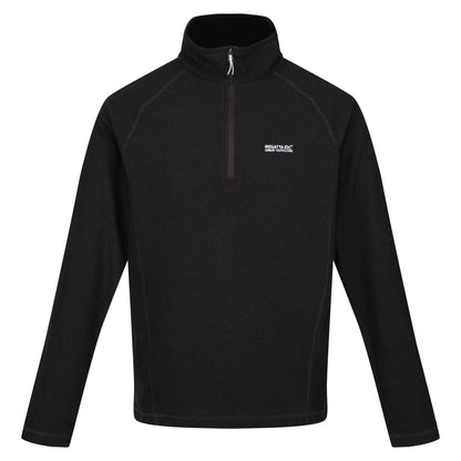 Regatta Mens Half Zip Fleece Lightweight Microfleece Outdoor Top - Zip Detail - QHA UK